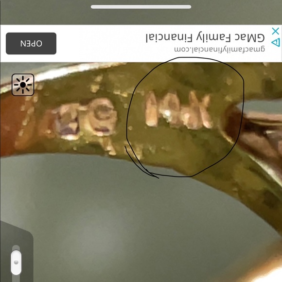 Vintage Linz 14k Yellow Gold Tiger’s Eye Ruby Ring - Picture 7 of 11